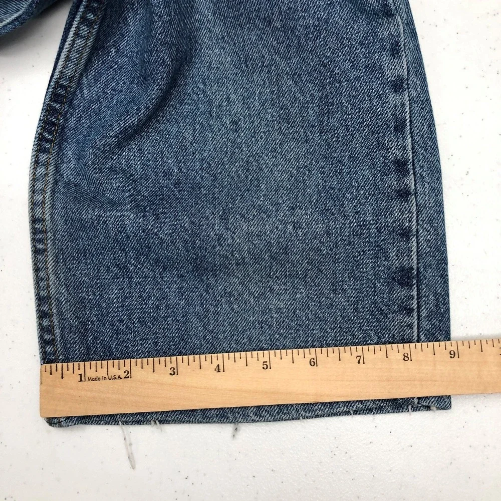 VTG Levis 505 Jeans Mens 38x30 Blue Denim Straight Leg Orange Tab Made USA 90s